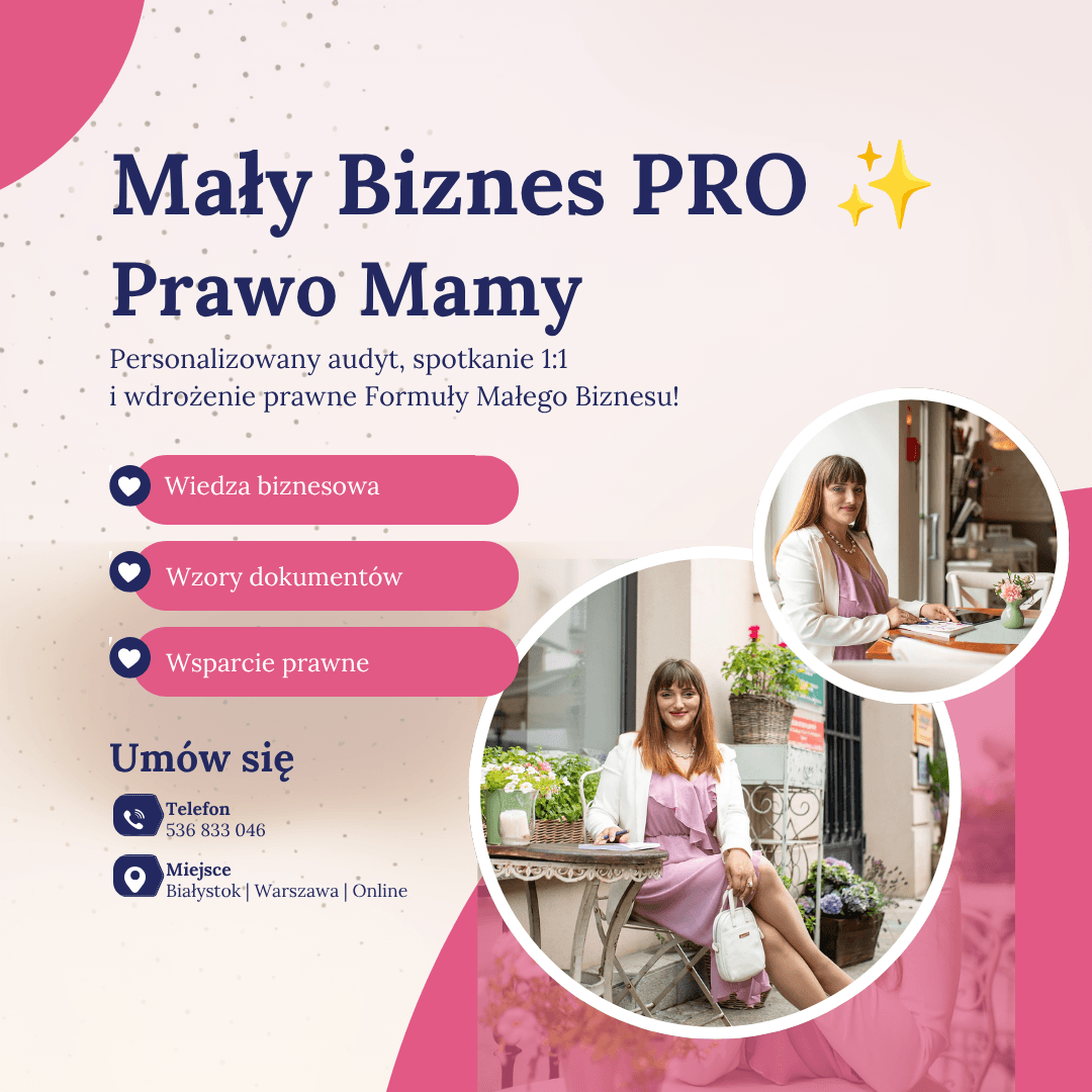 Mały Biznes PRO ✨️ Legalny start, dokumenty i strategia 1:1 dla solobiznesu.