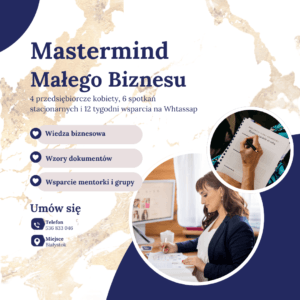 Mastermind Małego Biznesu. Kwartalny program dla przedsiębiorczych Polek!